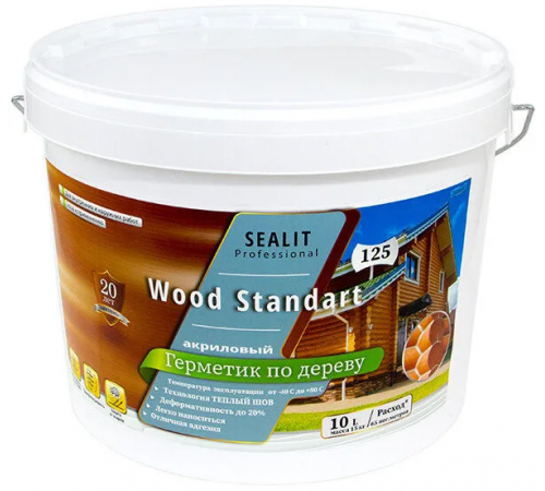 Купить ГЕРМЕТИК - Sealit Wood Standart для профессиональных работ с деревянными домами 5 л в Братске, Иркутская область