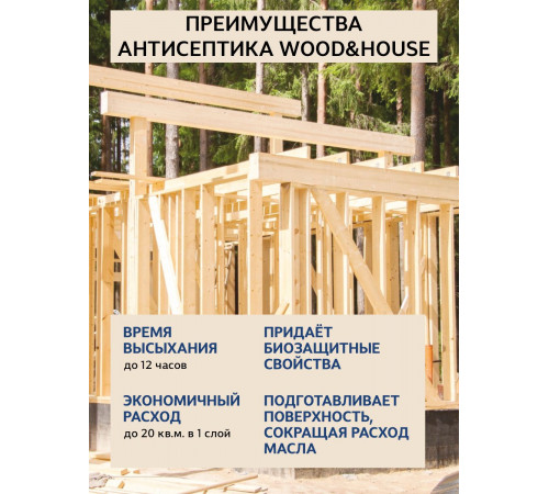 Заказать ГРУНТОВОЧНЫЙ АНТИСЕПТИК WOOD & HOUSE в Братске, Иркутская область
